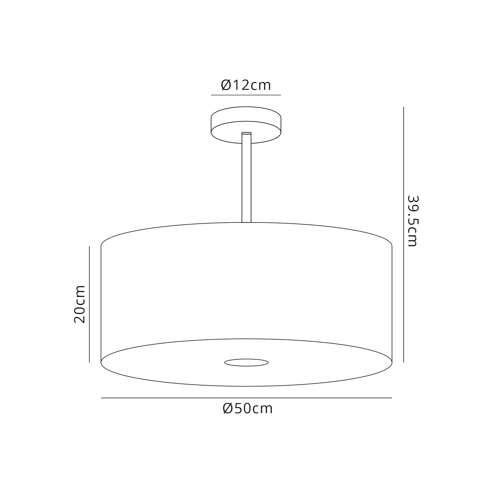 Baymont 50cm Semi Flush 1 Light Polished Chrome, Ivory Pearl, Frosted Diffuser DK0103  Deco Baymont CH IV